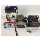 Pentax, Polaroid Cameras, Verizon Phone, Timex Clo