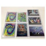 7 Pokï¿½mon vintage Topps holographic cards