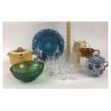 Glassware Bowls, Pitchers, Tumblers