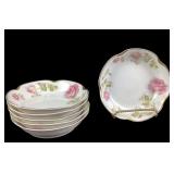 (6) antique Haviland Limoges porcelain fruit