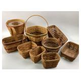 Longaberger Basket Collection 9 Baskets many w/