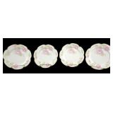 (4) Antique Haviland Limoges porcelain dessert