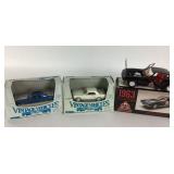 Ertl Die-Cast 1969 Camaro, 1964 Mustang, 1963 Corv