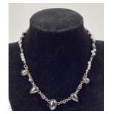 .925 Sterling Silver Tear drop and pearl like