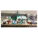 Quilted Tribal Pillows, Lufkin Measurer & Toiletri