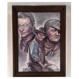 John Wayne Framed Art
