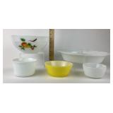 Anchor Hocking, Pyrex Milk Glass Bowls, Glassbake