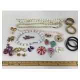 Costume Jewelry Necklaces, Earrings, Brooches, Ban