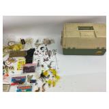 Plano Tackle Box With Fishing Lures, Hooks, Erie,