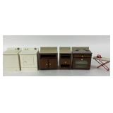 Vintage Doll House Miniature Furniture 6 pc