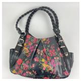 Apt. 9 Snap Shoulder Bag Black Floral
