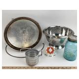 Miracle Maid Griddle, Ball Jar, Colander, Mark Kit