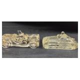 Clear Glass Jeep & Tank Candy Containers
