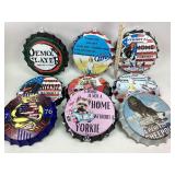 Metal bottlecap signs: Batman and teenage mutant