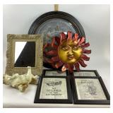Wall Clock, Sun Art, Bathroom Decor, Angel Wall Fi