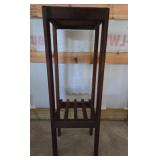 32" Wooden Two-Tier Plant Stand