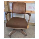 Mid-Century Office Chair On Casters