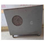 Industrial Fan In Wooden Housing With Cord