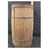 Wooden Barrel With Iron Bands