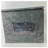 Galvanized Metal Home Dairy Products Box