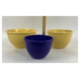 Fiesta Yellow, Cobalt Mixing Bowls