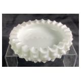 Fenton Milk Glass Hobnail Trinket Dish