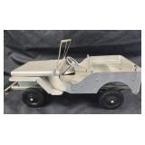 Aluminum Jeep Model With Black Plastic Tires