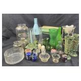Red Wing Planter, Green Glassware, Art Pottery