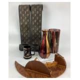 Metal Wall Candle Holders, Mosaic Vases, Wooden Mo