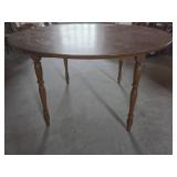 32"H x 48" Diameter Round Wooden Dining Table