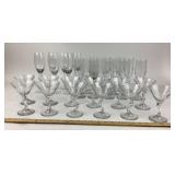 Libbey Z-Stem Champagne Flutes, Martini Glasses