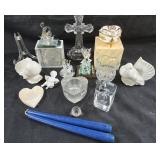 Crystal Figurines, Porcelain Doves, Angel Box
