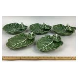 Bordallo Pinheiro Leaf-Shaped Serving Plates