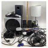 Logitech Speakers, Sharp Alarm, Jelly Comb Headpho