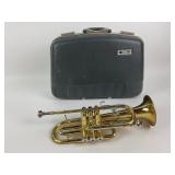Vintage Conn Trumpet w/ Case & Music Sheet Holder