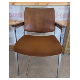 Mid-Century Modern Chair With Metal Frame