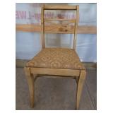 Wooden Chair With Upholstered Seat