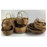 Large Lot of Woven Baskets