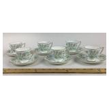 Minton Vanessa Bone China Demitasse Cups and Sauce