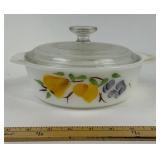 Anchor Hocking Fire-King Gay Fad Covered Casserole