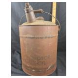 Lion Motor Oil Can with Spout