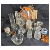 Glassware, Decorative Vases, Cruets, Holiday Decor