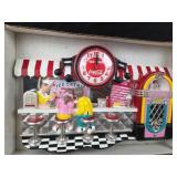 Coca-Cola Diner Scene Wall Clock