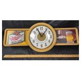 Miller High Life Wall Clock With Bar Graphics