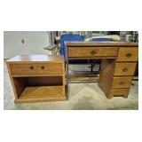 Wood Side Table With Drawer (16 in. X 26 in. X 23