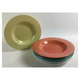 (6) Fiesta 12ï¿½ï¿½ Dinner Bowls in Mixed Colors