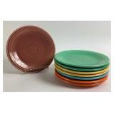 (8) Fiesta Multicolor 6.25ï¿½ï¿½ Ceramic Saucer Plates