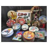Christmas Tins, Nativity Scene, Train Set