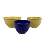 Fiesta Yellow, Cobalt Mixing Bowls