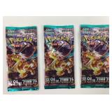 3 Pokï¿½mon Charizard sealed packs